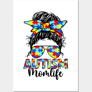 Autism Mom Autism Awareness Gift for Birthday, Mother's Day, Thanksgiving, Christmas Posters and Art